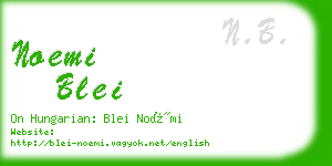 noemi blei business card